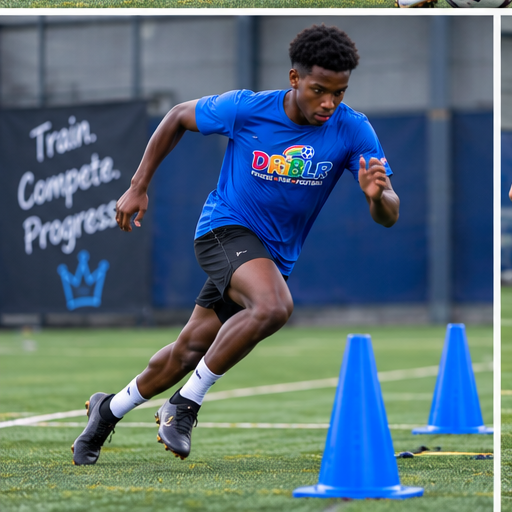 Boy sprinting at Ball MASTRS session
