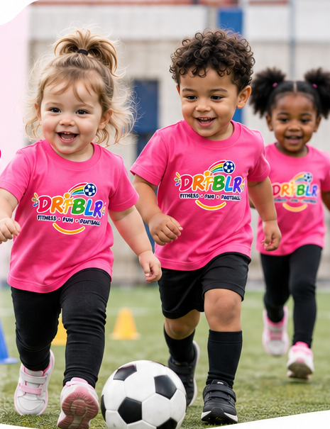 Tiny DRIBLRS toddlers playing football